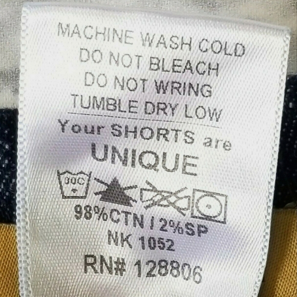 Aphrodite Sporty Dark Wash Denim Short Shorts- Drawstring Waist - Picture 8 of 8